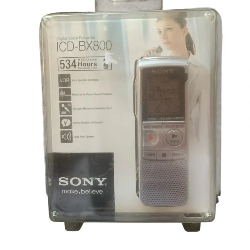 Sony ICD-BX800 2 GB Digital Voice‎ Recorder NEW